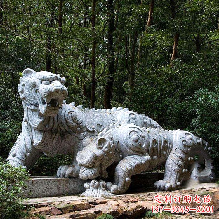 太原花岗岩老虎雕塑是中领雕塑定制厂家专门为客…