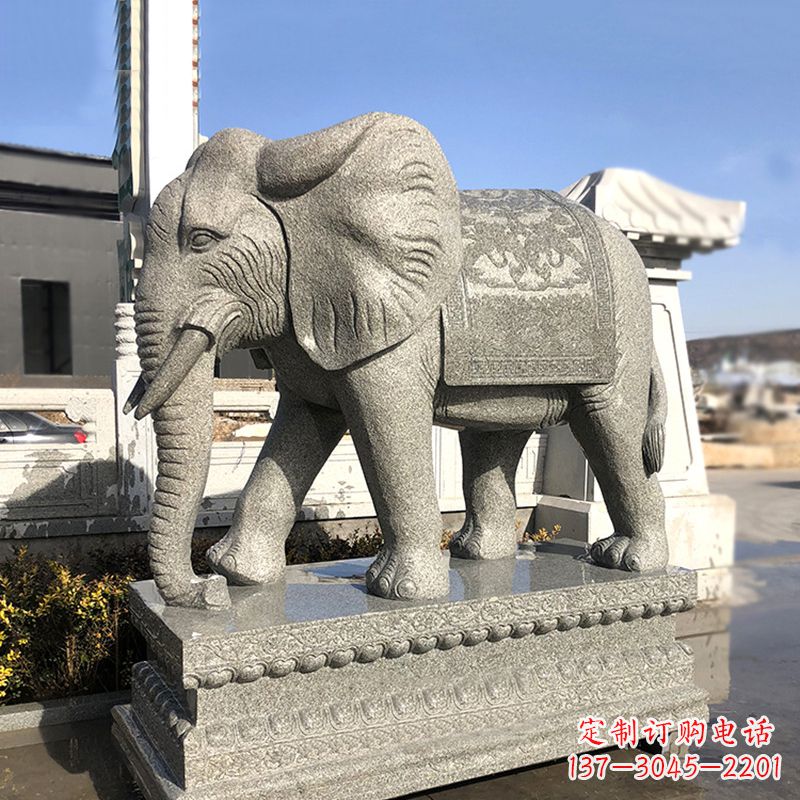 太原花岗岩大象石雕,融合古典与现代的艺术精品