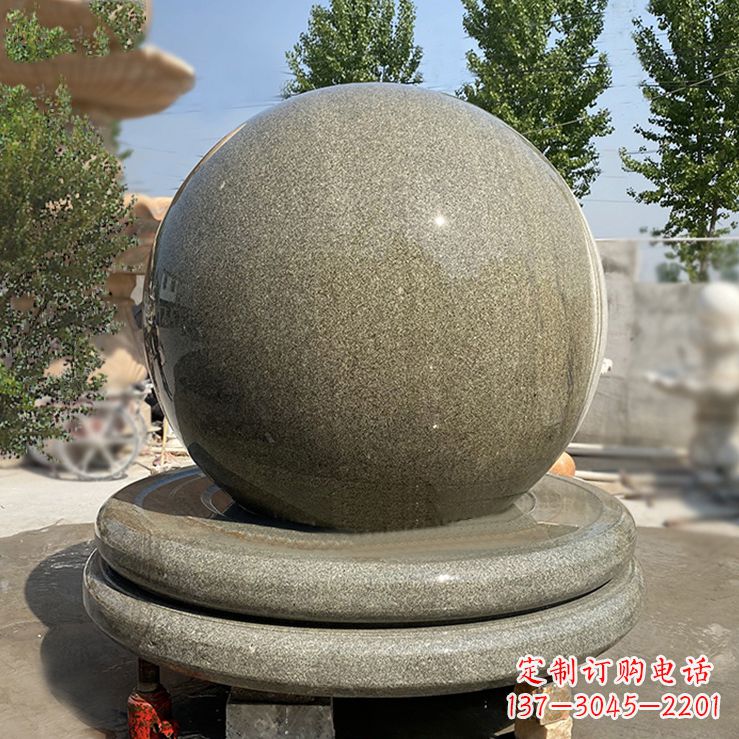 太原中领雕塑的花岗岩风水球雕塑是一种独特而优…