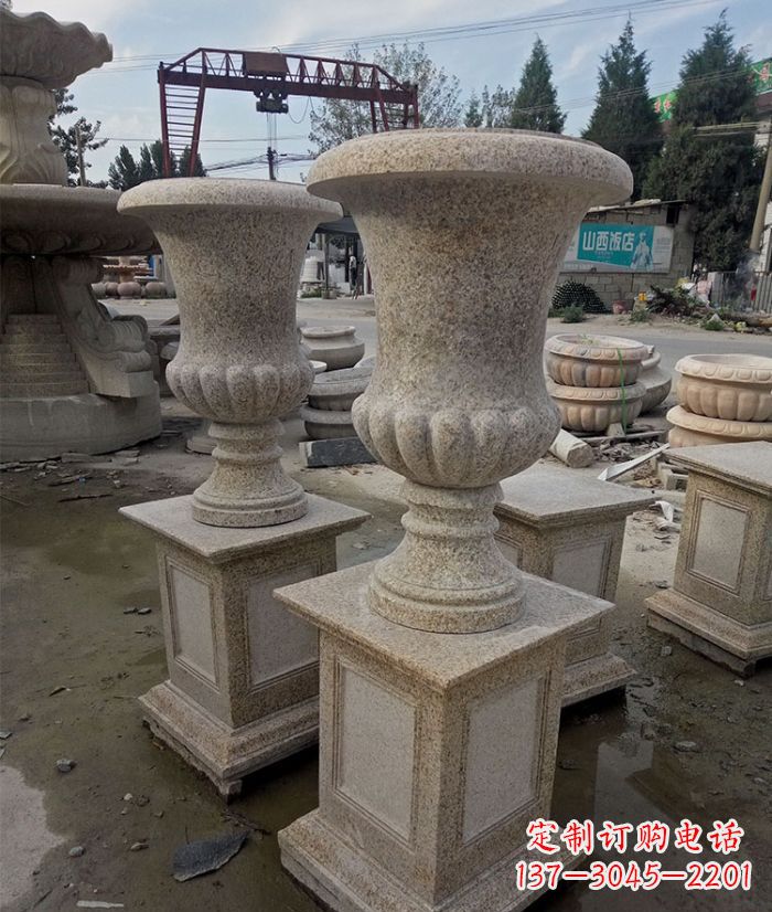 太原花岗岩欧式花钵花盆雕塑