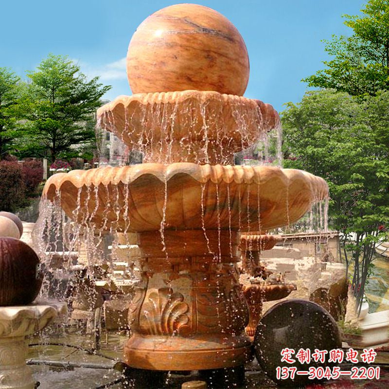 太原花岗岩石雕塑风水球,汇聚优雅与高贵
