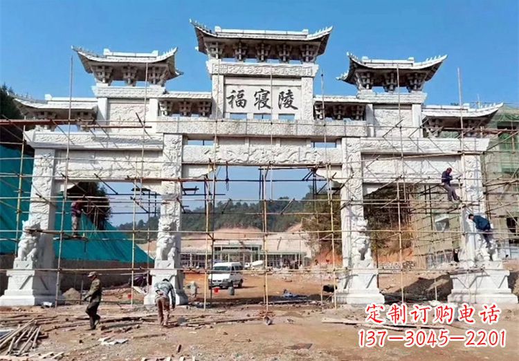 太原花岗岩牌坊雕塑,精致细腻的定制精品