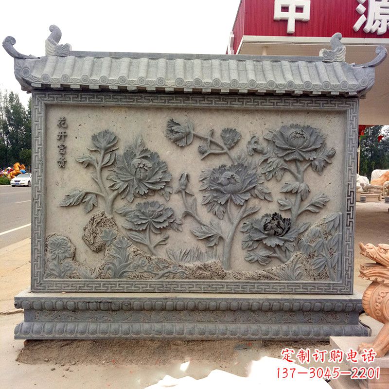 太原精致影壁雕塑,贵宾大门落成仪式与祥和气息并存