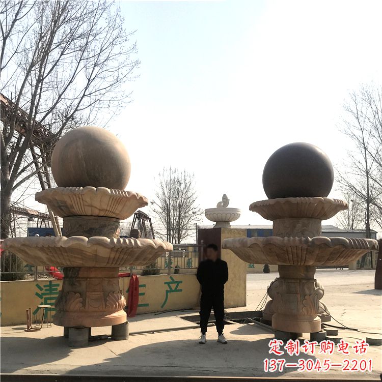太原花园石头喷泉雕塑,为家园带来新的活力