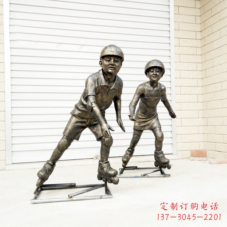 太原中领雕塑:仿铜小孩雕塑