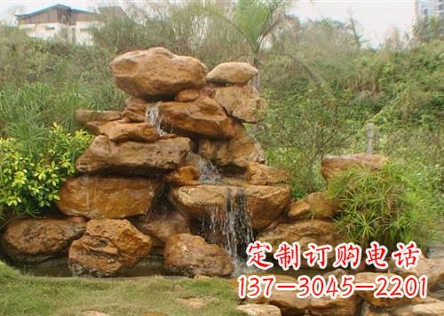 太原黄蜡石假山雕塑,古典美感与精细工艺的完美结合