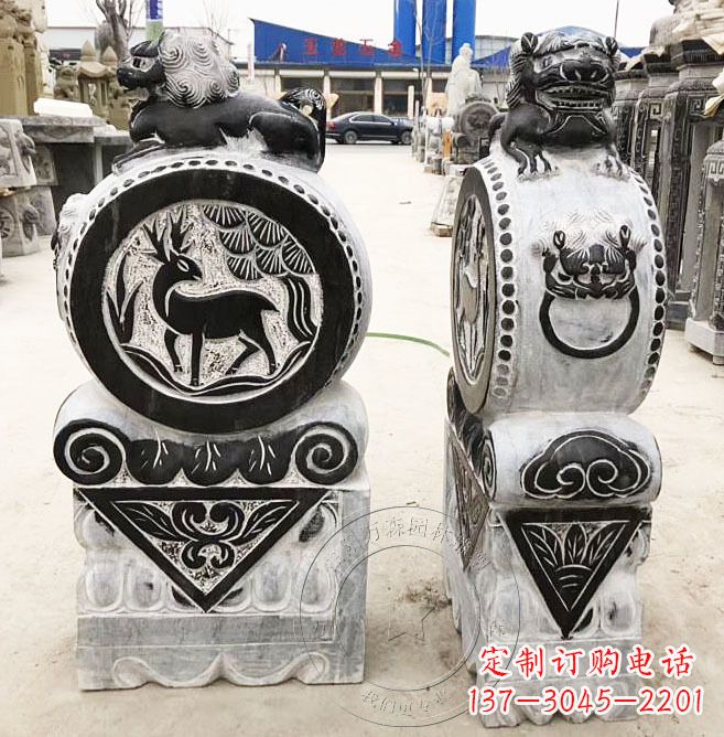 太原品质卓越的黄山石雕门墩石