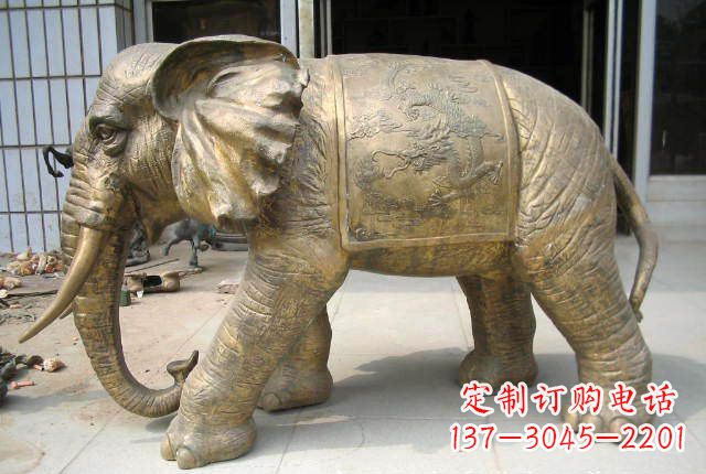 太原黄铜大象雕塑,让你的空间充满热情