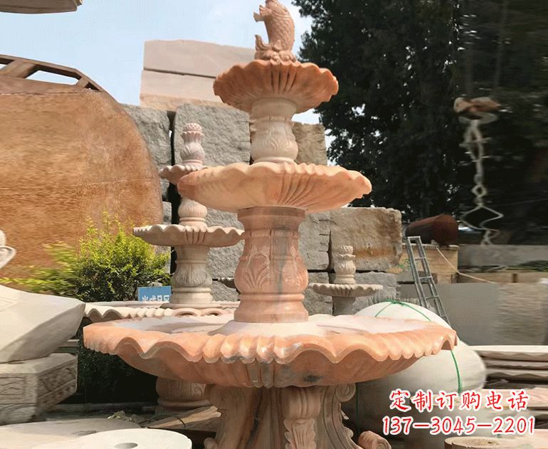 太原精美的黄锈石喷泉雕塑黄锈石喷泉雕塑是一种…