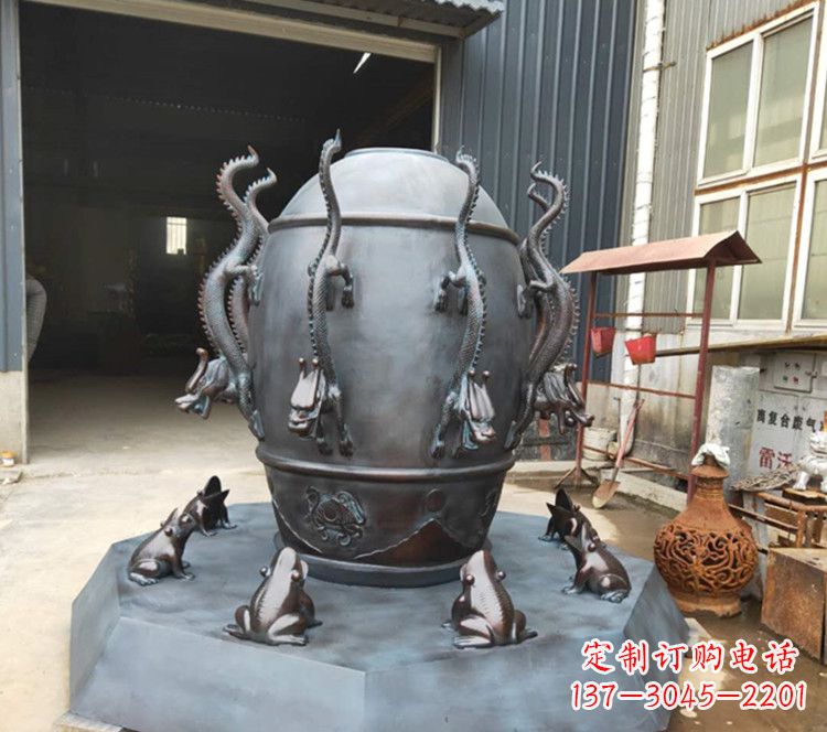太原浑天仪玻璃钢仿铜雕塑,活跃校园景观