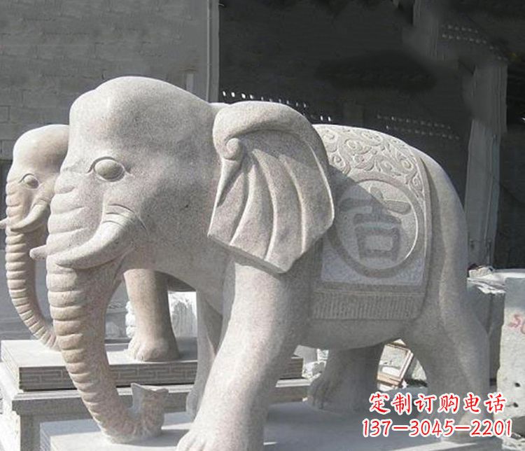太原吉祥大理石大象雕塑,古典雅致、品质优质