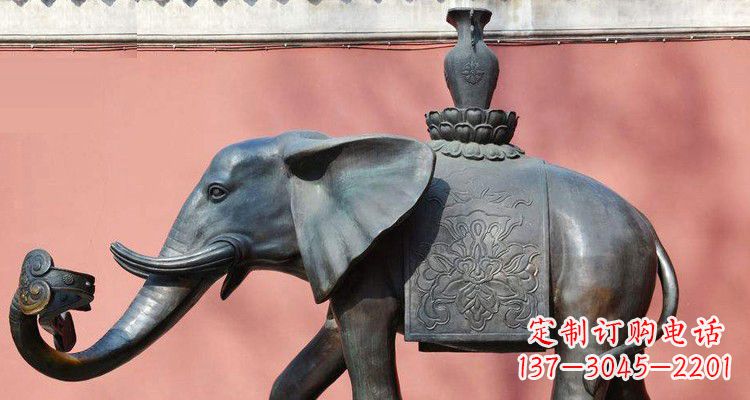 太原吉祥大象铜雕,匠心之作