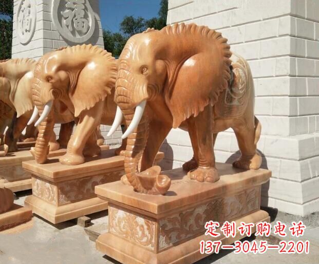 太原象征吉祥及如意的大象雕塑