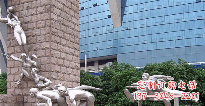 太原不锈钢运动员人物雕塑