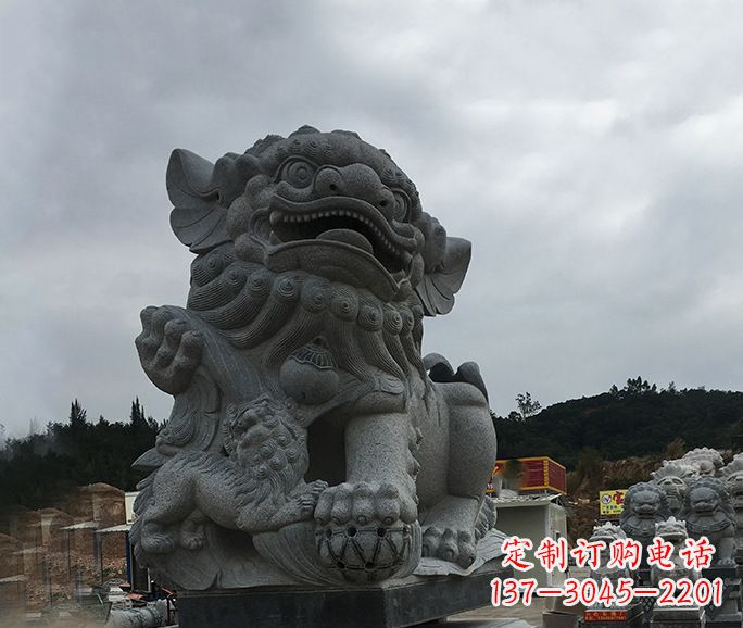 太原南方狮子石雕,让街边景观更加美观