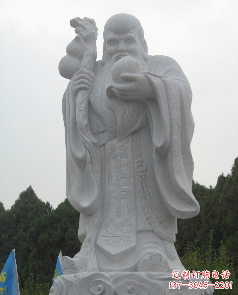 太原大理石老寿星雕塑,重现传统文化的美好