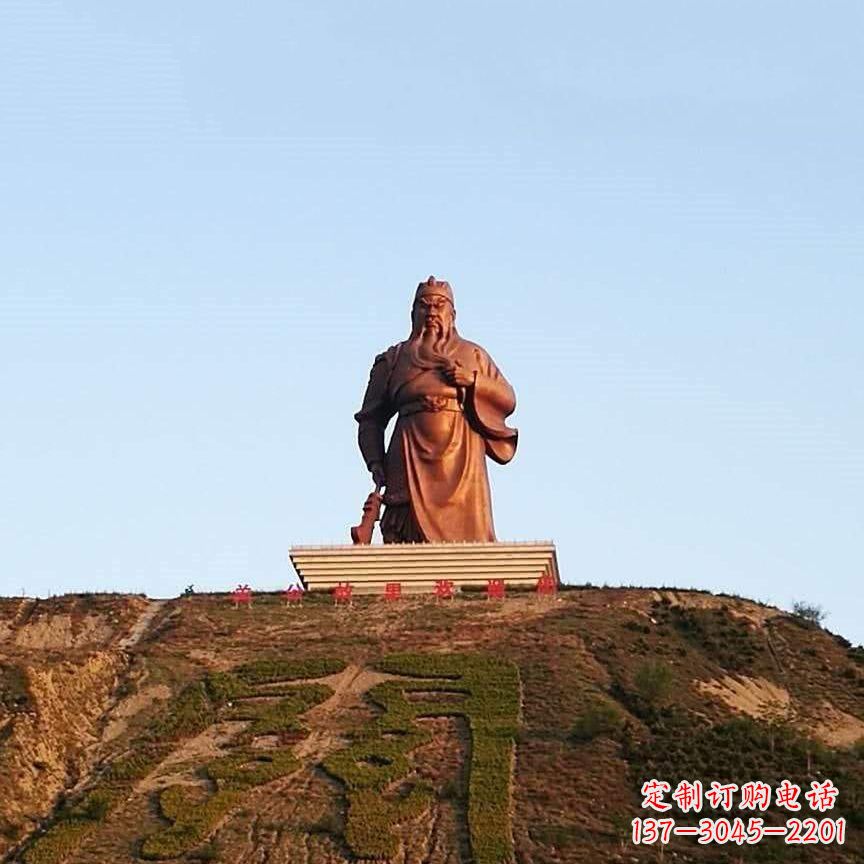太原中领雕塑精心打造的历史名将关公雕像