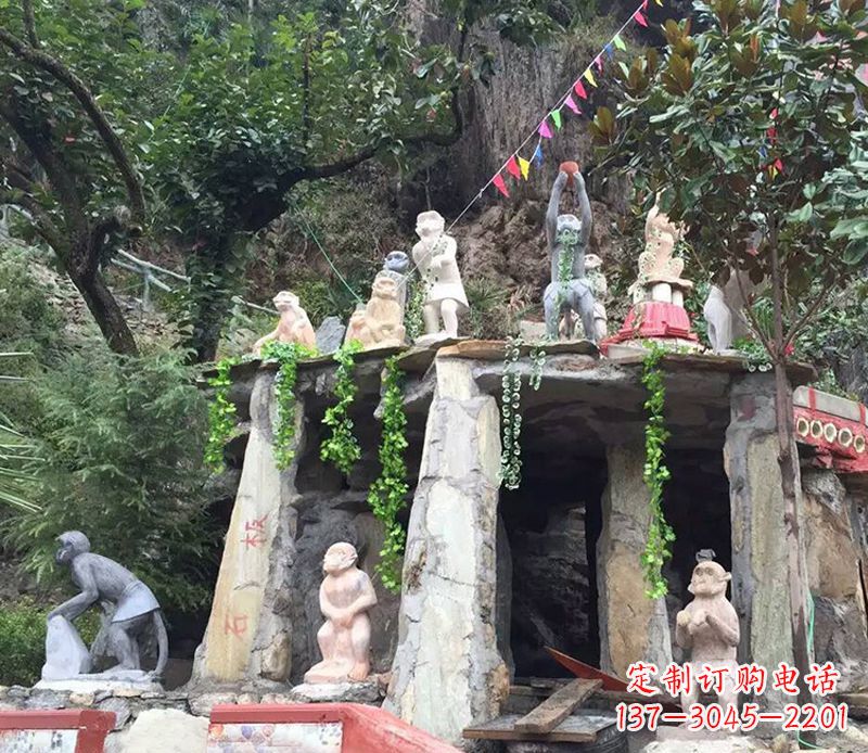 太原中领雕塑:精美猴子石雕