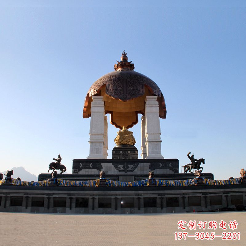 太原中领雕塑——成吉思汗景观雕像