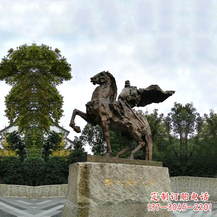 太原华夏文明领袖朱元璋铜雕塑