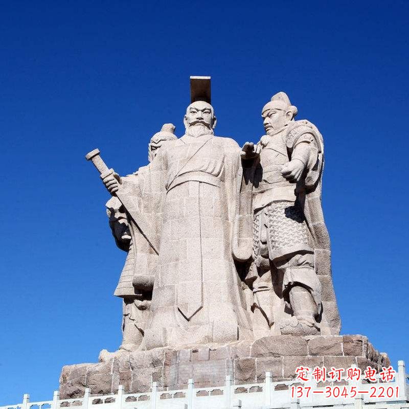 太原精美绝伦的汉武帝刘彻大型石雕景观雕塑
