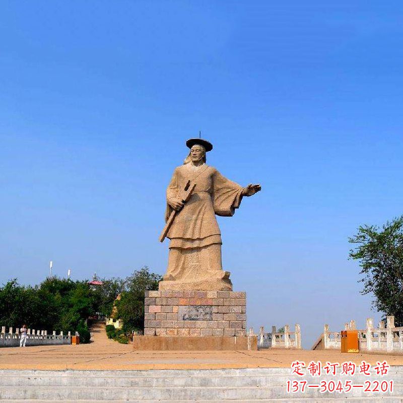 太原领雕塑追踪历史英雄,精美大禹石雕像