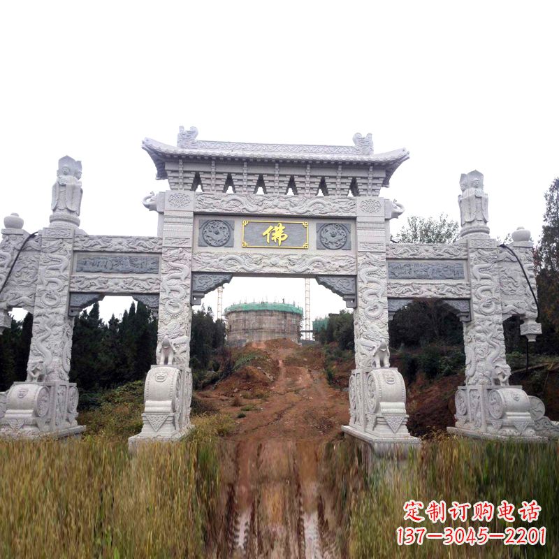 太原景区入口石牌坊雕塑,为您塑造独一无二的精美雕塑