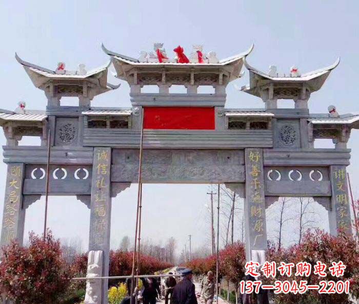太原传承经典,尊崇古风:牌坊石雕