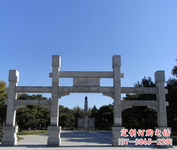 太原中领雕塑石雕牌坊定制