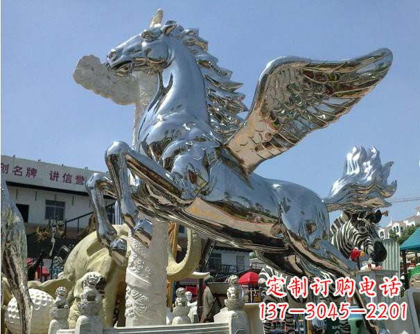 太原中领雕塑定制的飞马雕塑