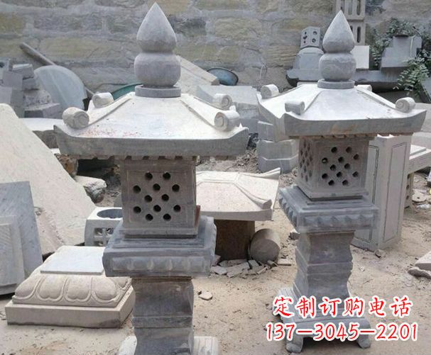 太原酒店级镂空石灯雕塑
