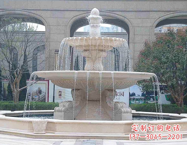 太原酒店喷泉石雕