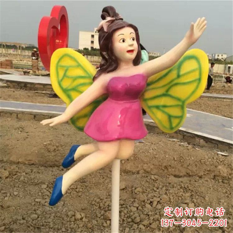 太原领雕塑:精美的蝴蝶仙子公园景观雕塑