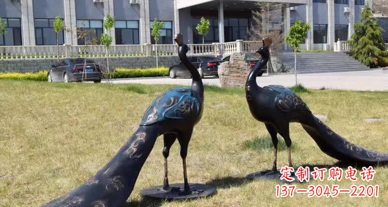 太原领雕塑-孔雀铜雕,高雅精美的艺术精品
