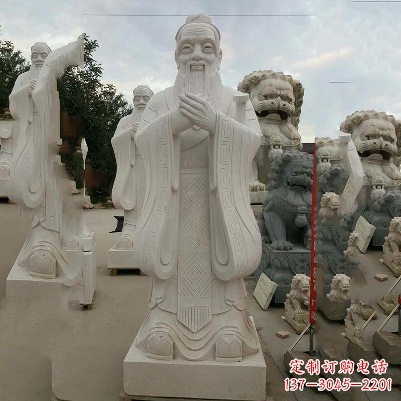 太原弘扬传统文化,尊崇孔子雕塑