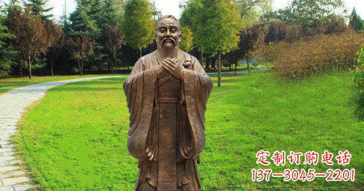 太原传承中国历史文化,具有永恒魅力的孔子公园铜雕