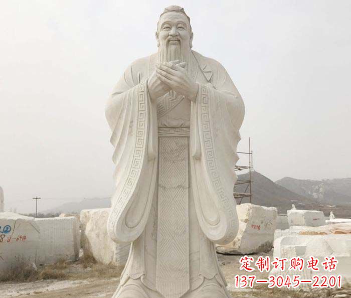 太原以孔子崇高形象设计独一无二的雕塑