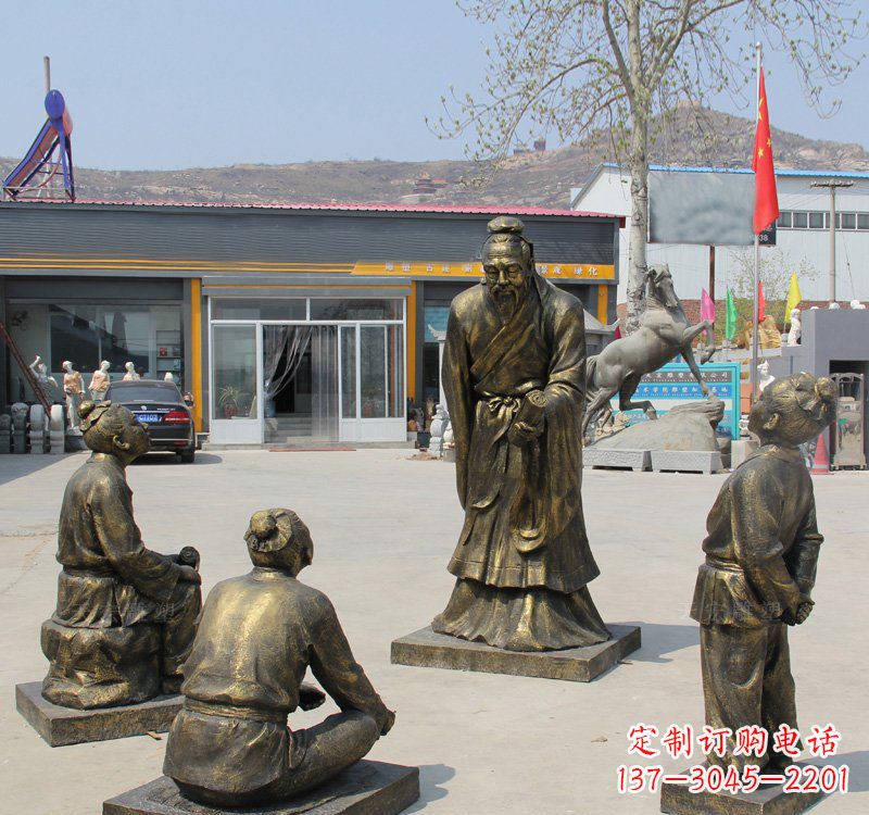 太原经典孔子雕塑,悠久文化传承