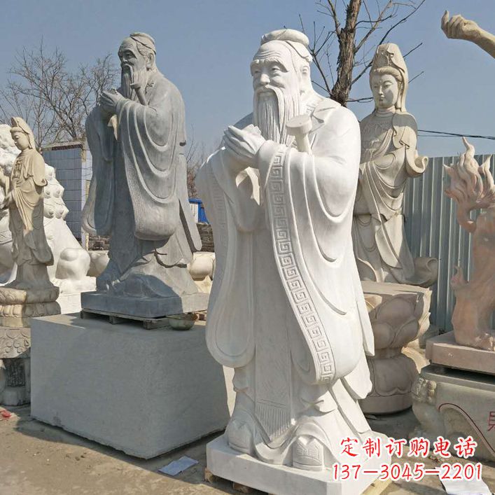 太原雕塑大师之作:孔子铜雕