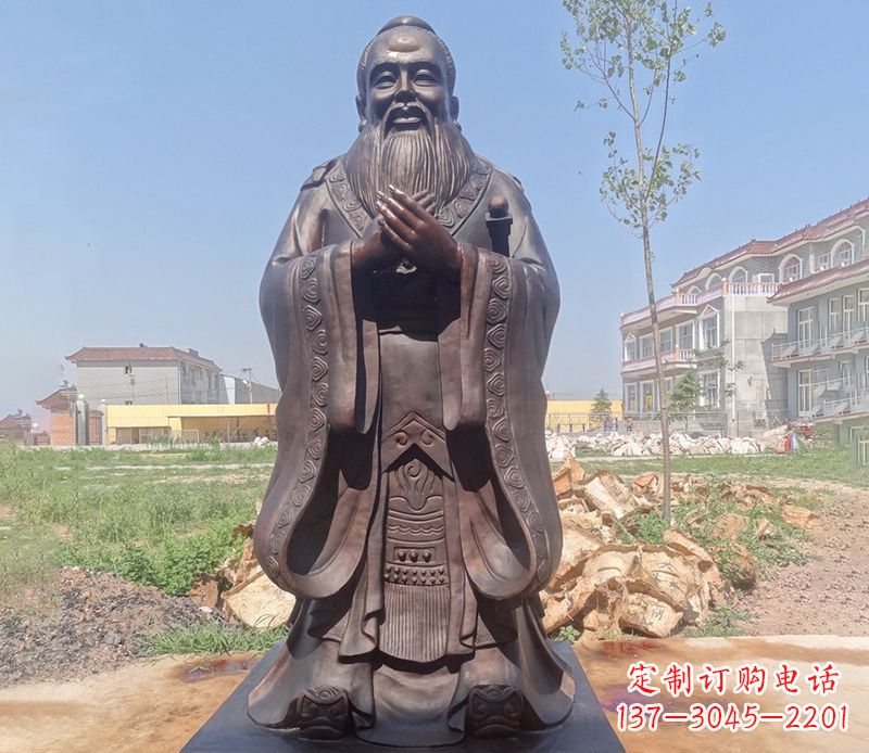 太原拥有历史传承的孔子铜雕