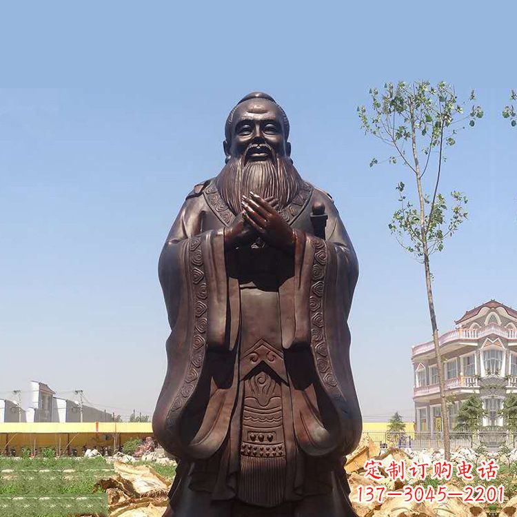 太原孔子铜雕塑,传承中华文化的传奇精品
