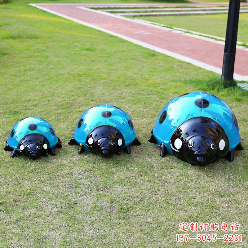 太原中领雕塑青蓝瓢虫雕塑是一款独特而又精致的…