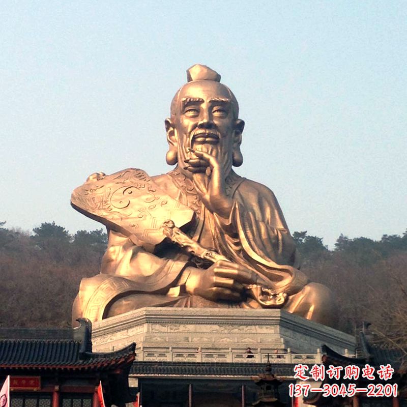 太原真谛雕塑·老子铜雕像,传承中国文化