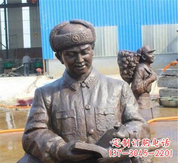 太原中领雕塑:雷锋名人铜雕