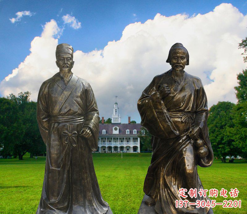 太原传承古代名人——华佗雕塑