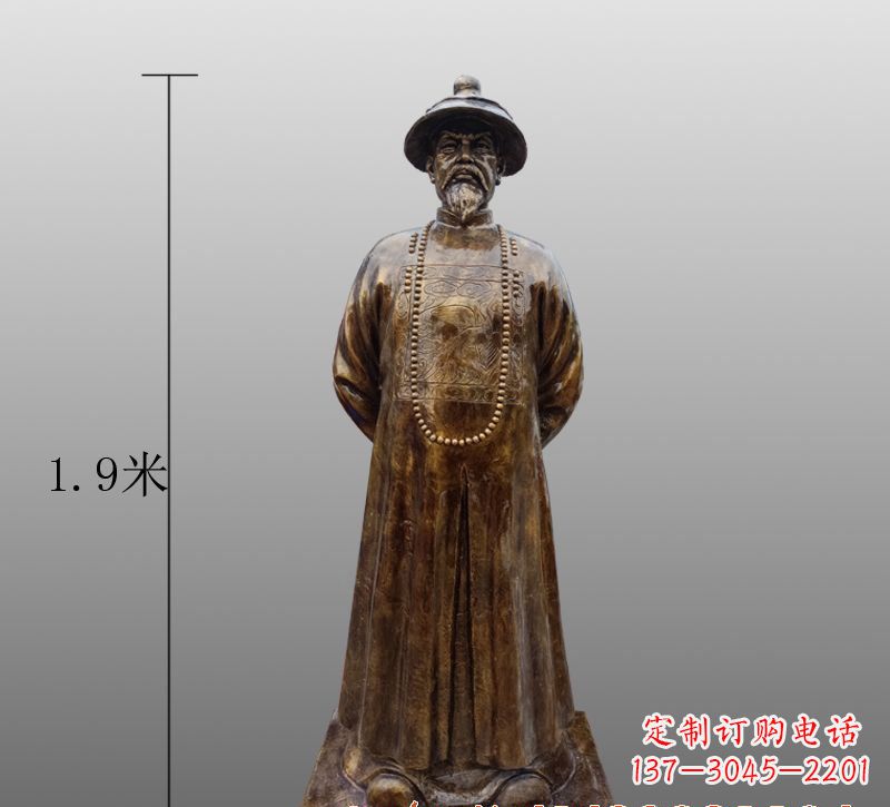 太原为您量身定制林则徐铜雕像