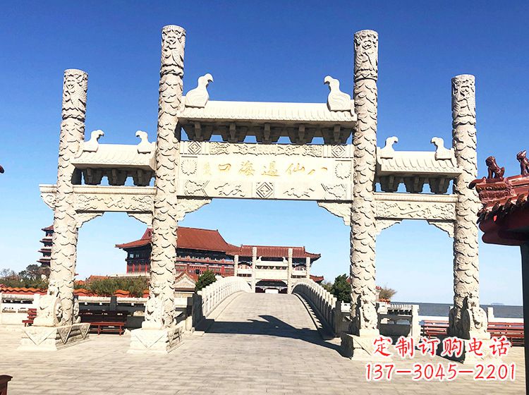 太原临夏石雕牌坊—打造国风精美雕塑