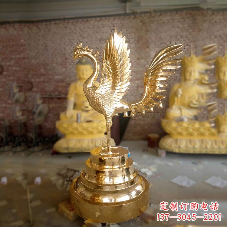 太原丰富神秘的朱雀铜雕摆件