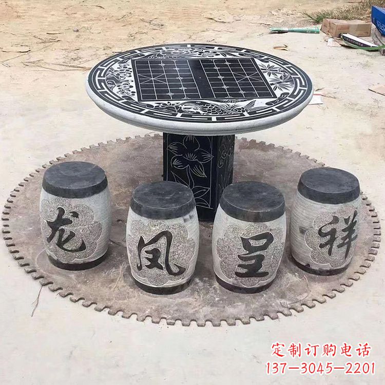 太原仿古雕塑石桌凳,带来雍容华贵气质