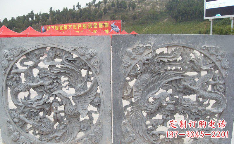 太原龙凤呈祥公园景观石雕--精美绝伦的龙凤陪伴